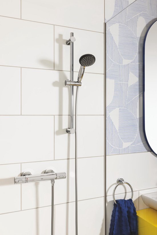 Douchette à main GROHE Vitalio Start 100 - Ø 10 cm - Économie d'eau - 2 types de jet - Chrome