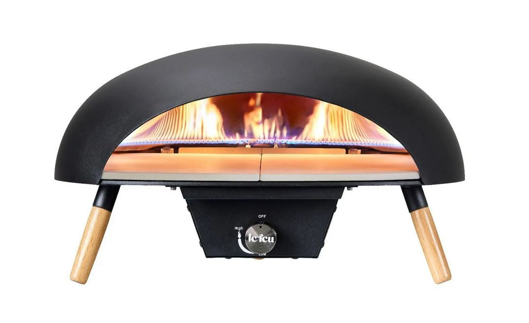 Le Feu Turtle 3.0 Four à Pizza à Gaz - Noir - Ø52 cm - H30 cm - D47,7 cm