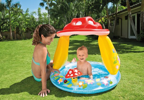 Piscine gonflable Intex Baby « Champignon » - Ø 102 x 89 cm