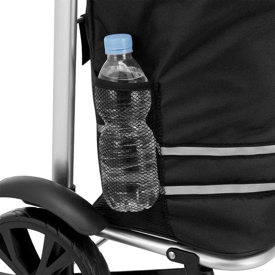 Chariot de supermarché 3en1 - 56L - Noir