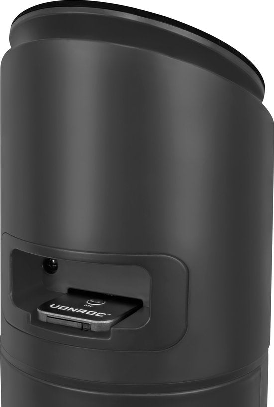 VONROC Luxury Fan - Ventilateur de tour - hauteur 110 cm - télécommande incluse - 3 vitesses - fonction swing - minuterie de 15 heures - noir