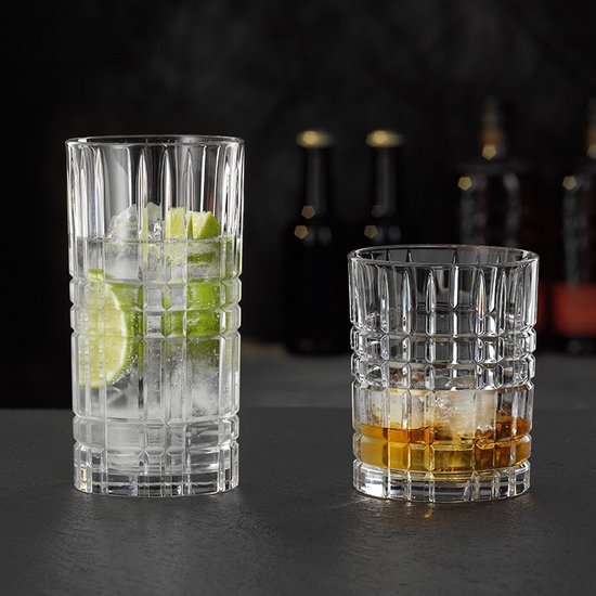 Nachtmann - Verres à whisky et à long drink Square - Lot de 12 - Whisky - Long drink