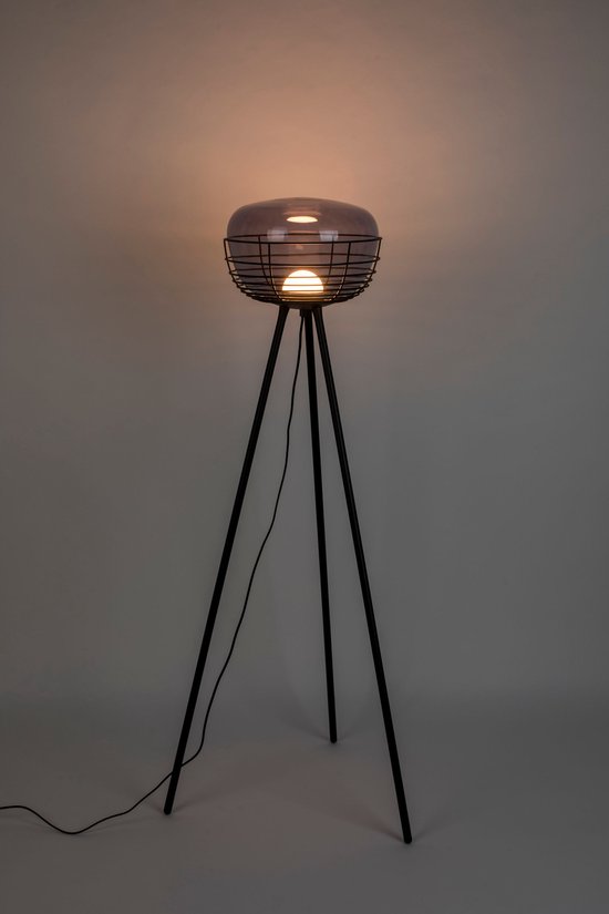 Zuiver Smokey Lampadaire/Standing tripod lamp Black