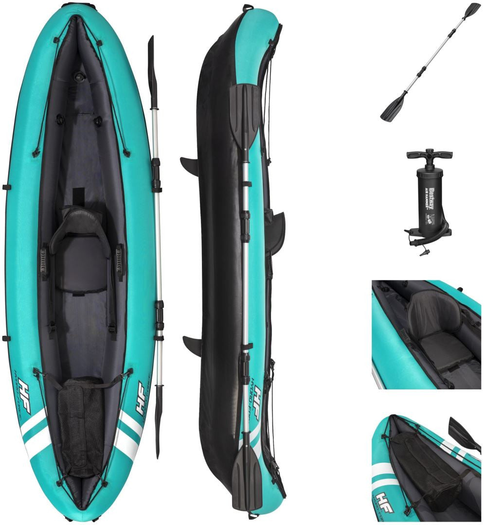 Bestway Hydro-Force Ventura Kayak - 1 personne - 280 x 86 cm - Robuste et confortable
