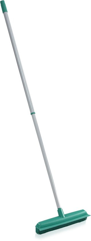 Balai Leifheit Classic Supra - balai en caoutchouc avec manche télescopique - longueur du manche : 80-140 cm - largeur de balayage : 35 cm