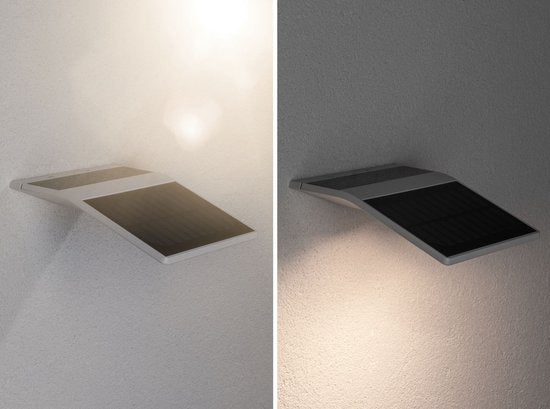 Éclairage solaire à LED pour numéro de maison Yoko, détecteur de mouvement (IR) à activation crépusculaire, IP44, 3000 K, 42 lm, blanc