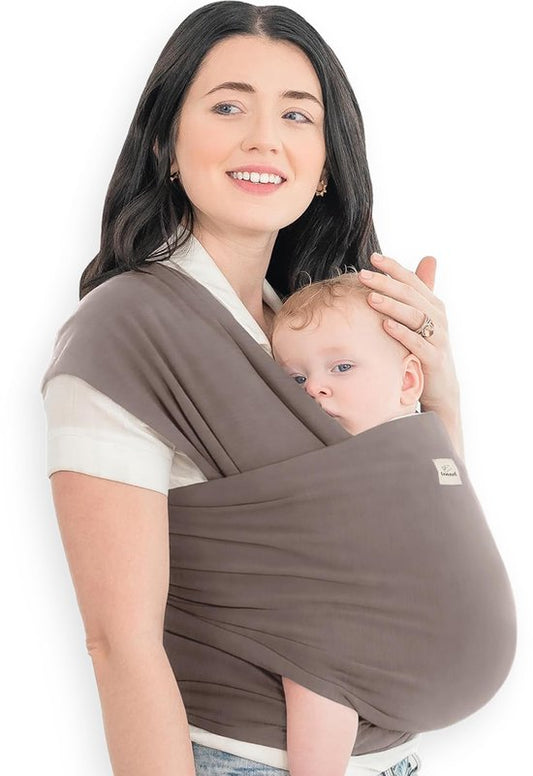 Écharpe porte-bébé Frummel Taupe - Porte-bébé - Écharpe porte-bébé - Porte-bébé - Écharpe pour bébé - Bébé 0-36 mois - Nouveau-né