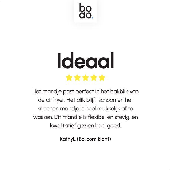 Bodo® Airfryer Accessories - Plateau pour friteuse en silicone - Panier pour friteuse - Plateau collecteur réutilisable - 19 cm - Convient à la friteuse Airfryer XL - Moule à pâtisserie - Gris - Friture - Papier à frire - Friteuse à air chaud - Plateaux j