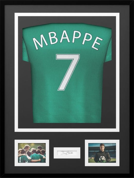 Avalo Cadre Photo Aluminium - Encadrement Maillot de Football - Cadre Box 3D - 60x80 CM - Noir - Cadre Profond - Encadrement Maillot dans Cadre Photo