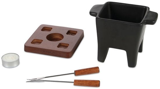 Boska Tapas Fondue set Nero - Set à fondue - pour 175 grammes de fromage - 300 ml