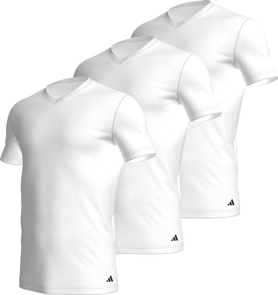 Adidas Sportswear - Active Core Cotton - T-shirts à col en V - Sous-vêtement pour homme - Blanc - Taille XL