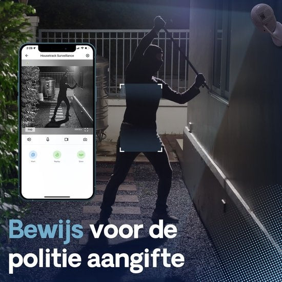 Caméra de surveillance Housetrack 1080P - Caméra de sécurité IP avec application - Caméra de sécurité Wifi - Maison intelligente - Caméra de sécurité intérieure