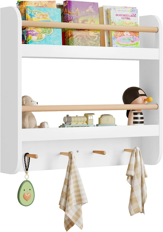 Étagère à livres pour enfants Woltu - MDF - 60 x 55 x 12 cm - Blanc