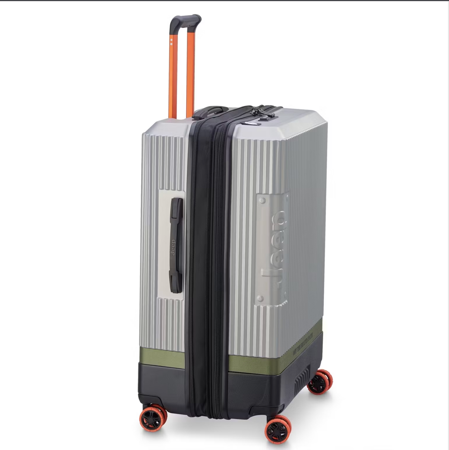 Jeep Trolley extensible XL 122L - Argent - 81 x 53 x 33-36 cm - Verrouillage TSA