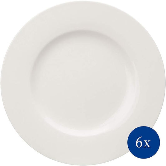 Vivo by Villeroy & Boch Group Ensemble de 6 assiettes plates 27 cm Basic White - design blanc épuré