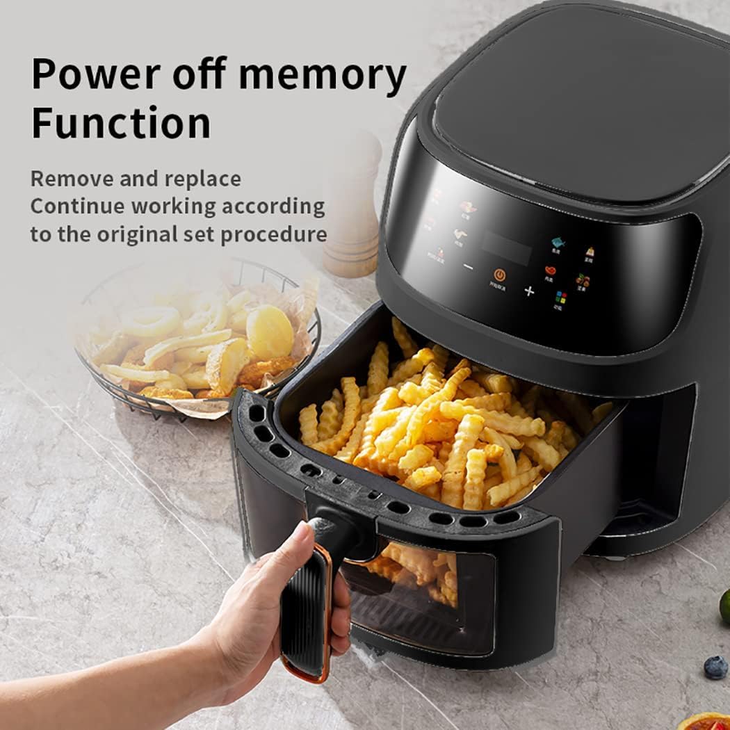 Airfryer XXL - Friteuse à air chaud - 6L - 240W - 280 x 26 x 32 cm - Noir