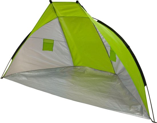 Summertime Beachshelter - petite tente de plage - vert citron - 270 x 120 cm - piquets en fibre de verre