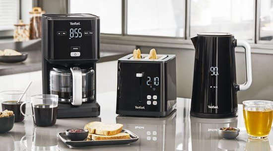 Tefal Smart'N Light KO8508 - Bouilloire 1.7L - Noir - 5 réglages de température différents
