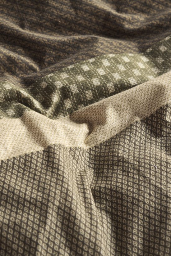 Housse de couette Beddinghouse Fera - Double - 200 x 200/220 cm - Vert
