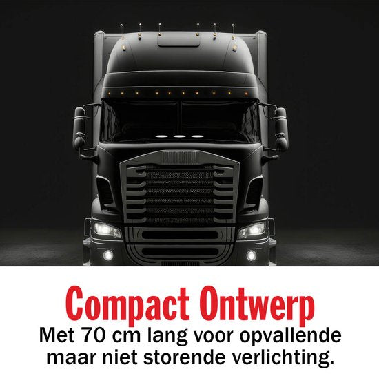 All Ride Auto Interior Lighting 12V/24V - Bande LED voiture et camion - Eclairage d'ambiance en 7 couleurs - Accessoires voiture - 70cm