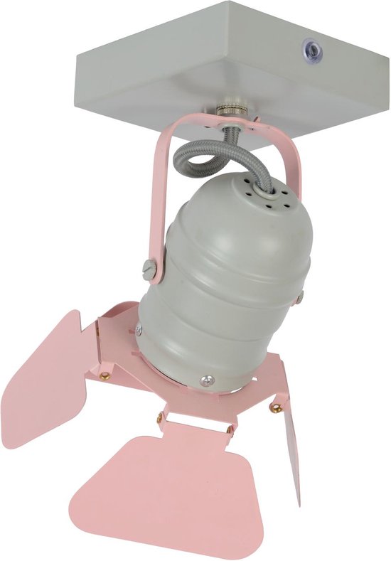 Lucide PICTO - Spot de plafond (lampe de plafond) pour chambre d'enfant - 1xGU10 - Rose