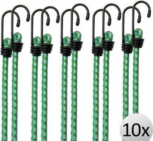 10 x Epingle à bagages en caoutchouc avec crochets 61 cm x 8 mm Ø