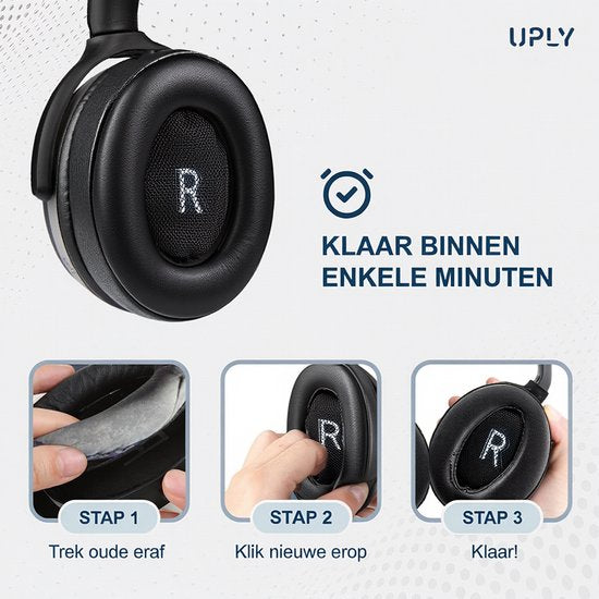 Lot de coussinets pour casque JBL - Coussinets E55BT - E55BT - Simili-cuir avec mousse à mémoire de forme