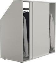 Armoire mur incliné chambre mansardée portes coulissantes - tringle à linge - armoire de rangement adaptée aux murs inclinés
