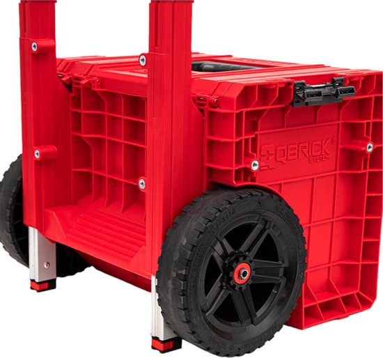 Qbrick System PRO Cart 2.0 Plus RED ULTRA HD empilable 490 x 415 x 660 mm 29 l IP54 poignée télescopique double amovible