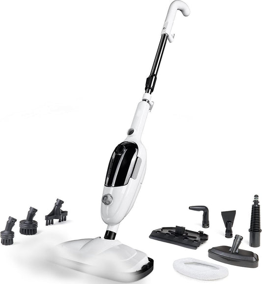 Balai Vapeur Multifonctions - URGOODS - Nettoyeur vapeur - Élimine 99.9% des Bactéries - Manche extensible