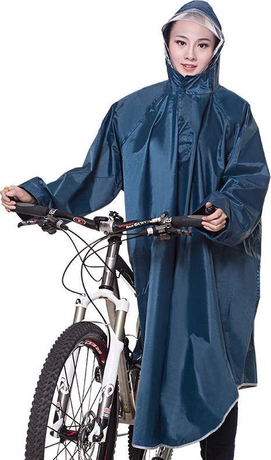 Fuegobird - Poncho Pluie - Vélo Randonnée Moto - Poncho Extérieur - Poncho Qualité - Taille unique - Unisexe Cyan