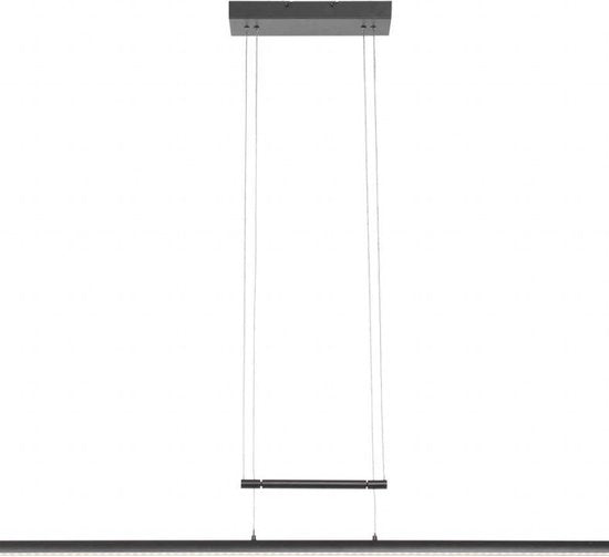 Suspension Profilo 3317ZW noire, 115 cm de large, hauteur réglable, plastique et métal, Steinhauer