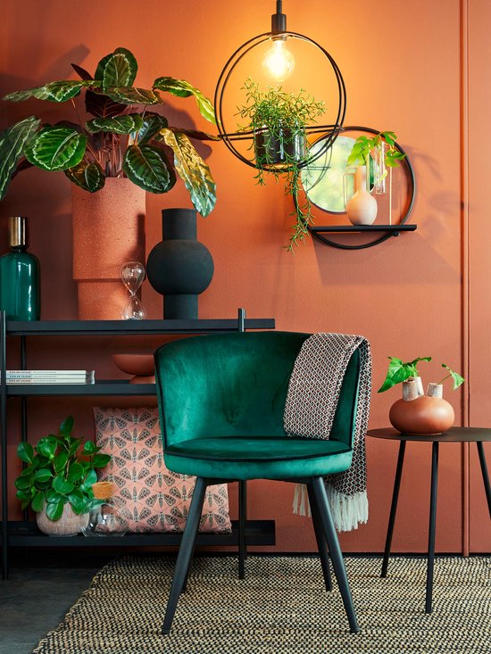 Mica Decorations Table d'appoint Pontus - Lot de 2 - H45 x Ø55 cm - Métal - Noir