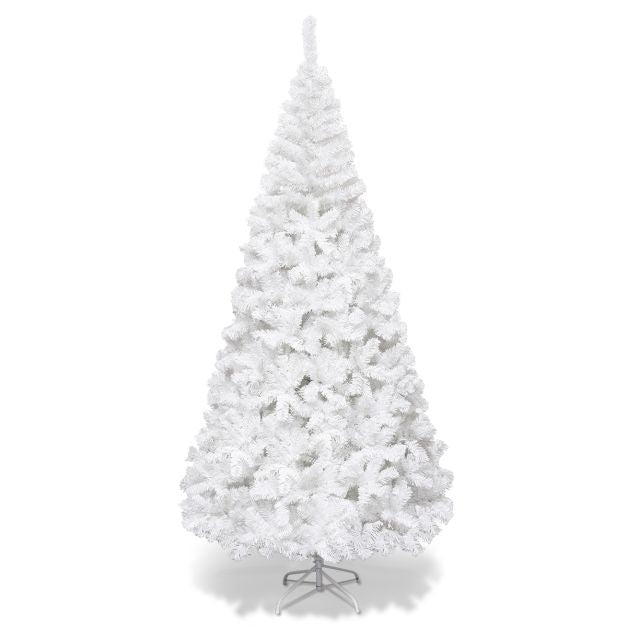 Coast - Arbre de Noël Sapin Artificiel -Support métallique - 240 cm - Blanc