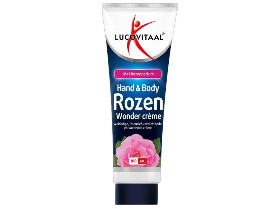 Lucovitaal Crème miracle pour les mains et le corps à la rose - Adoucissante et nourrissante - 3 x 100 ml
