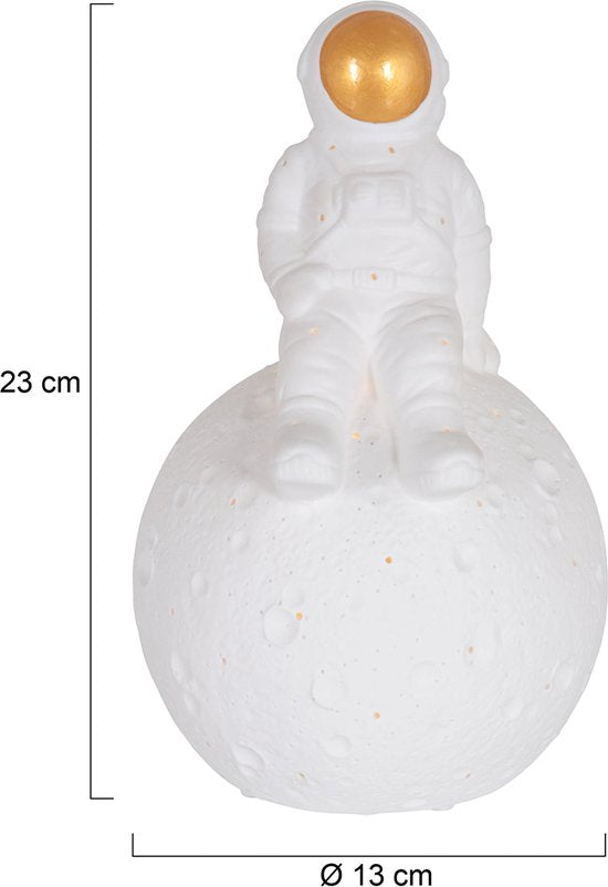 Lampe de table Anne Lighting Jazz - blanche - céramique - 13 cm - douille E14 - 3108W