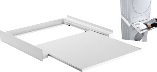 VDD Kit de superposition lave-linge/sèche-linge intermédiaire - superposition lave-linge/sèche-linge - plan de travail extensible