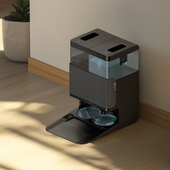 iRobot Roomba® Plus 505 Combo Robot + station de recharge Autowash™ - Robot aspirateur avec fonction de lavage - Noir - N1850