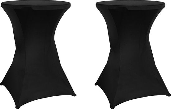Saaf Ensemble jupe bartable - 2 pièces - ∅80-85 x 110cm - Housse bartable - Lavable et élastique - Noir