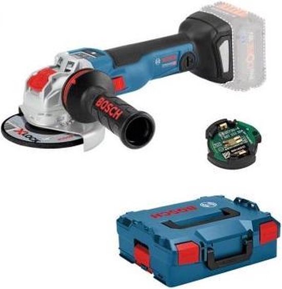 Meuleuse d'angle sans fil Bosch Professional GWX 18V-10 SC 125 mm X-LOCK 18V Basic Body dans un coffret L-Boxx - 06017B0400