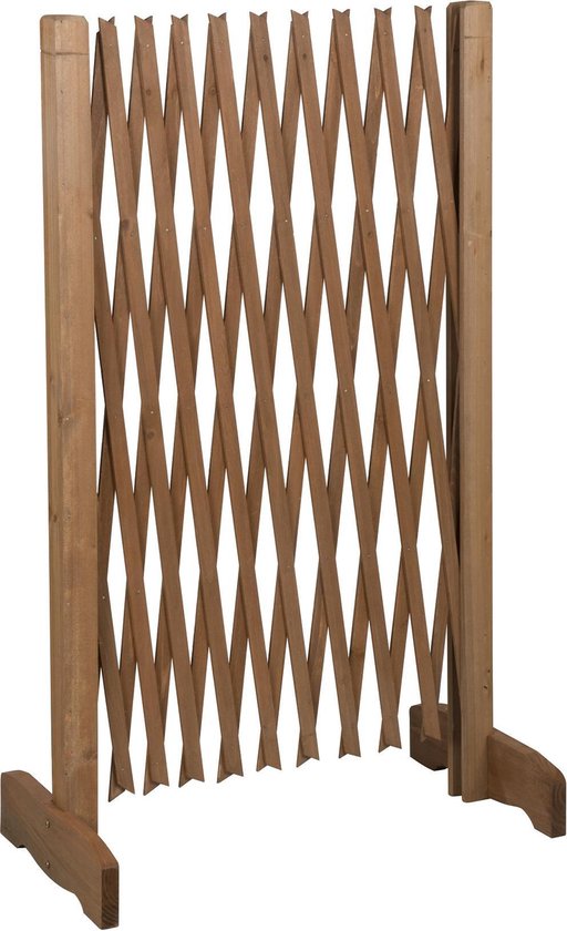 Barrière pour chiens extensible - Maxxpro -extensible de 30 à 117 cm - sans perçage - Barrière pour chiens intérieure et extérieure - Bois