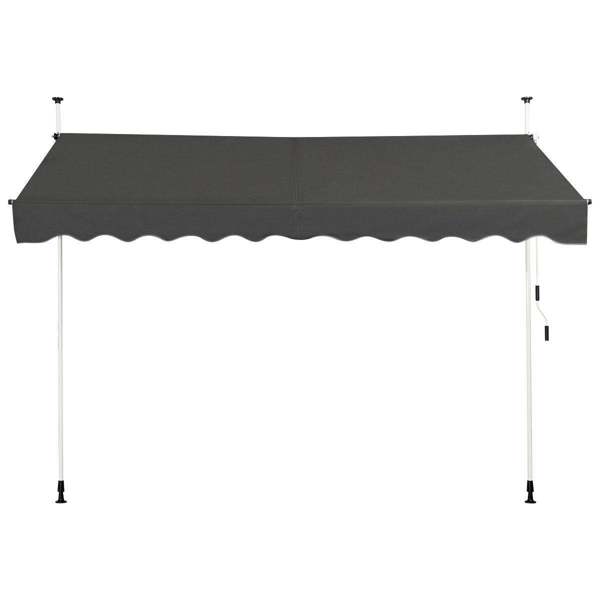 Store télescopique Coast, Protection solaire, Etanche, réglable en hauteur, 300 x 120 cm, Gris