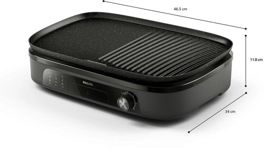 Gril de table Philips HD6210/90 - Température réglable - 2 400 W