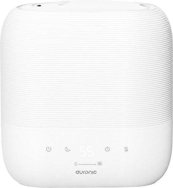 Humidificateur Auronic - 5 L - Convient pour la chambre à coucher, la chambre de bébé, le bureau, le salon et bien plus encore - Humidificateur - Sans BPA - Blanc