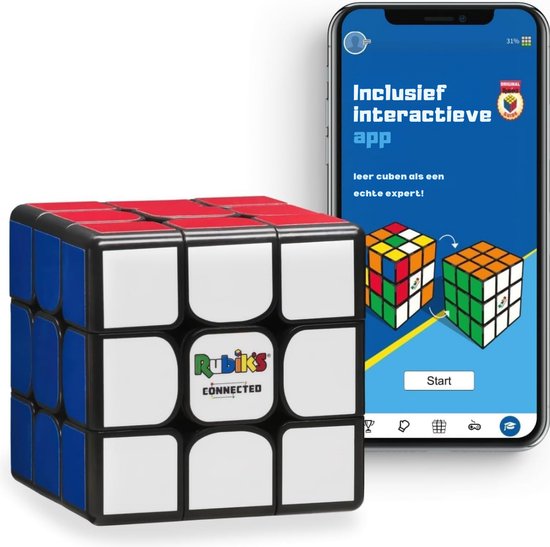Rubik's Connected X - Cube intelligent - Cube Bluetooth - Jouet éducatif - Jouet interactif - 3 cm x 3 cm