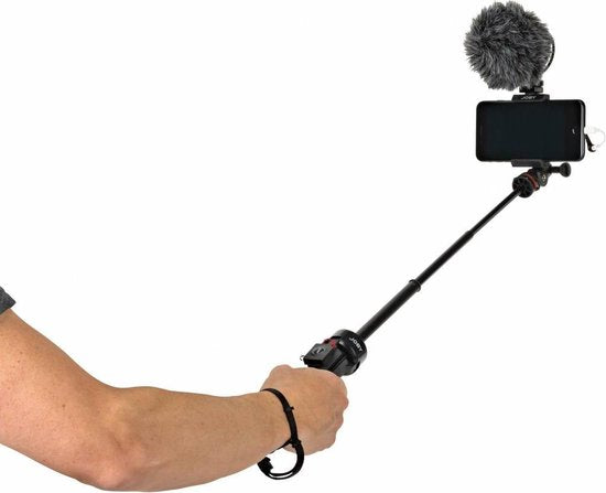 JOBY GripTight PRO TelePod – Trépied pour smartphones et GoPro – Hauteur de travail : 20,8 - 63,5 cm – Noir