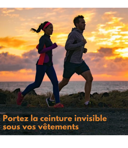 Ceinture d'entrainement abdominale - BB Belly Burner - Bande/Ceinture de sudation - Adulte - Noir