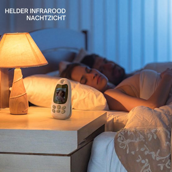 Oemmie Baby Monitor - Baby Monitor avec caméra - Baby Monitor - Baby Camera - Video & Audio - Night Vision - White