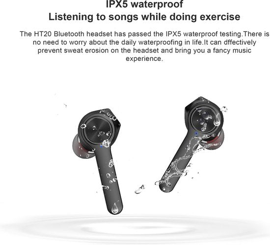 Écouteurs Bluetooth sans fil Lenovo HT20 - Noir