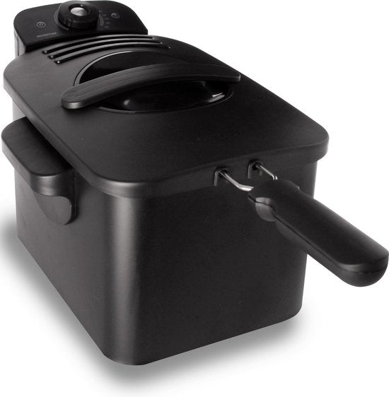 Inventum GF431B - Friteuse - 3 litres - Jusqu'à 190 degrés - 2200 watts - Zone froide - Friteuse - Noir